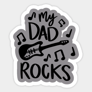 Dad Rocks t-shirt Sticker